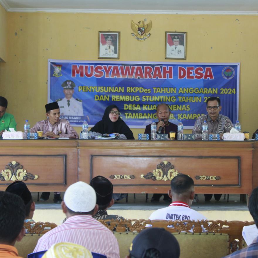 KUALU NENAS - BPD Kualu Nenas Melaksanakan Musyawarah Desa Terkait RKPDes tahun anggaran  2024